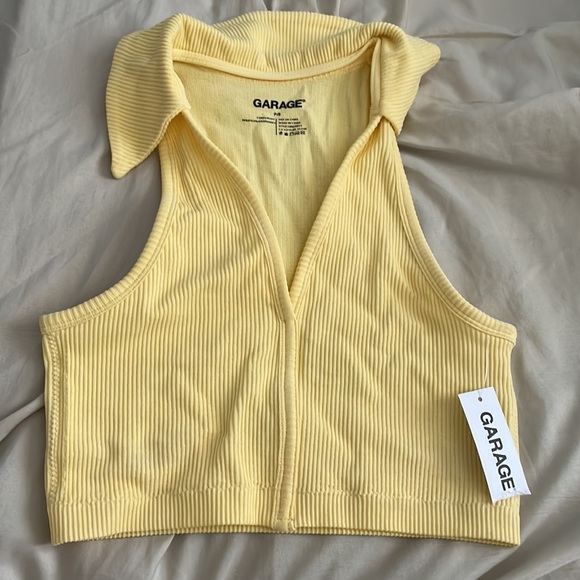 Garage Stefani Seamless Polo Tank - Pale Banana - Picture 4 of 5